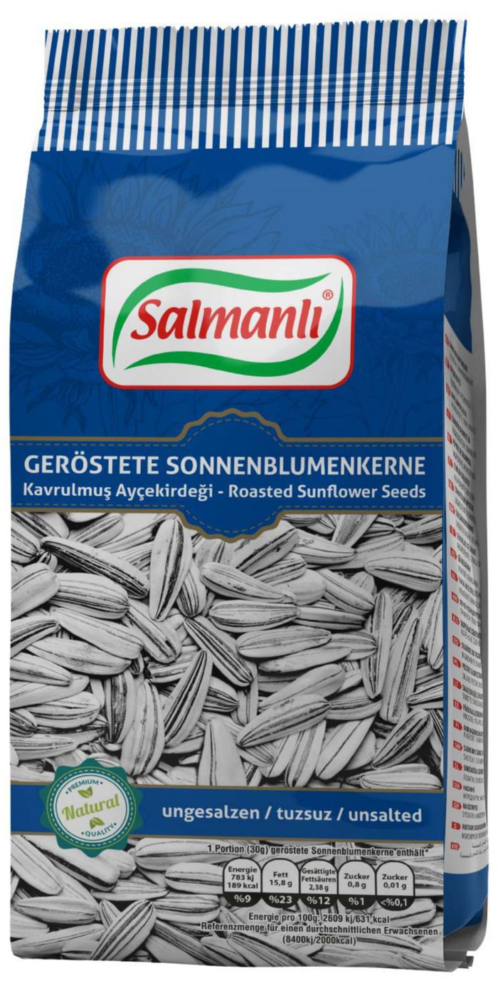 Salmanlı Quatro Graines de Tournesol Blanches, Non Salées 250g